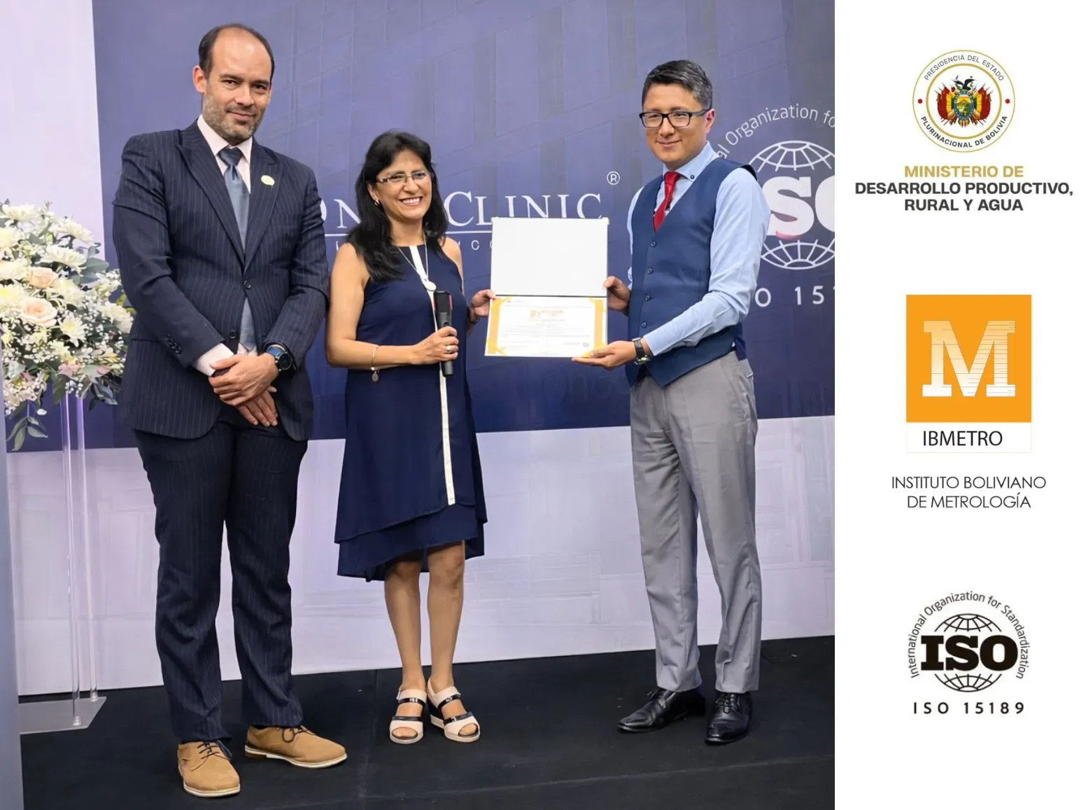OncoClinic recibe acreditación Internacional ISO 15189:2022 otorgada por IBMETRO: un hito para la calidad diagnóstica en Bolivia IBMETRO otorga a oncoclinic la acreditación Internacional ISO 15189:2022