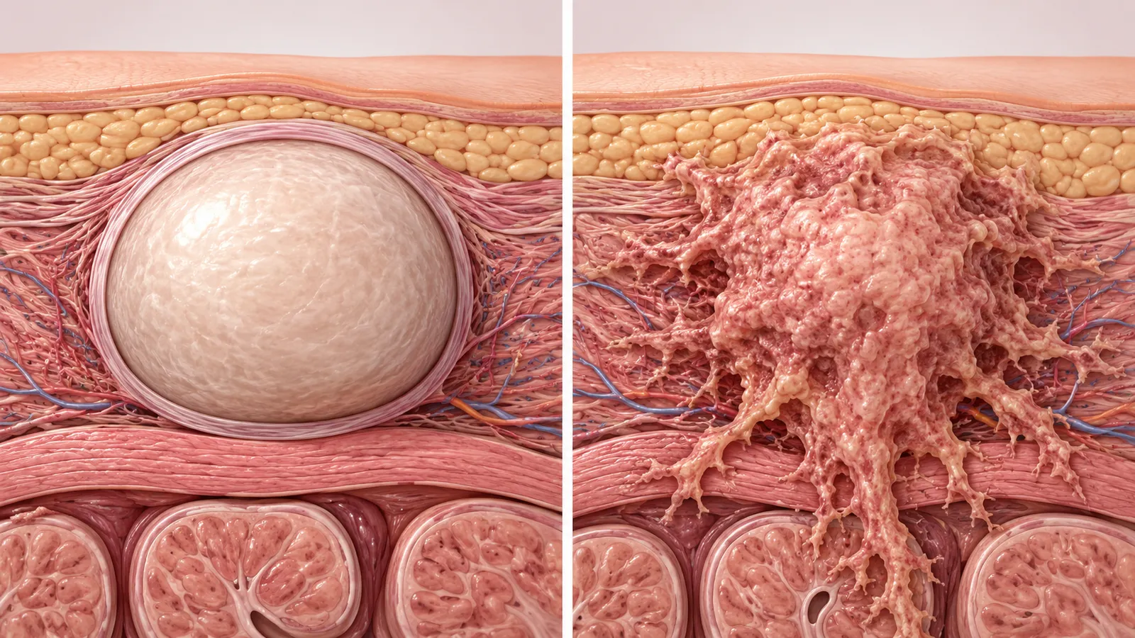 tumor benigno vs tumor maligno